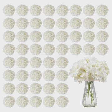 Kunstbloemen Witte Hydrangea - Zijde, Realistisch, Bulk voor, Verzenden, Nieuw