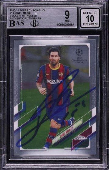 2020 Topps Lionel Messi #1 - Autograph - Hand Signed -, Verzamelen, Nieuw