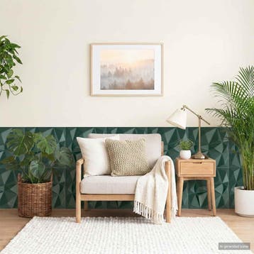 vidaXL Wandpanelen 12 st 50 x 50 cm Diamant Groen XPS Schuim, Verzenden, Nieuw
