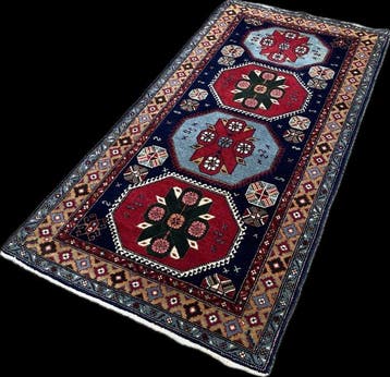 Caucasian Kazak tapijt - ( gereinigd ) handgeknoopt - wol -, Nieuw
