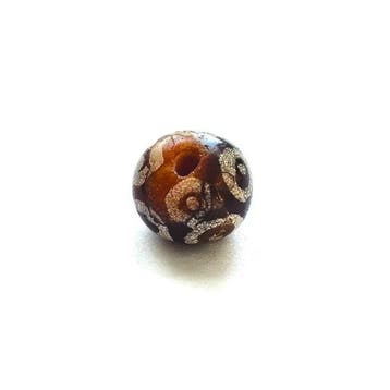 Oud-Birmese, Pyu-staten Geëtst agat XS kralen-talisman met 8