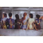 Wandbord - Pink Floyd Lady's With Albums - Dark Side Of The, Ophalen of Verzenden, Nieuw, Poster, Artwork of Schilderij