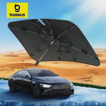 Baseus Auto Zonnescherm Paraplu Voorruit - Effectieve Zon- e, Verzenden, Nieuw
