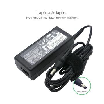 Toshiba Laptop Adapter (PA-1650-21) (Incl. Stroomkabel), Verzenden, Zo goed als nieuw