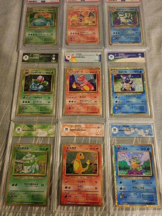 Pokémon - 9 Graded card Limited edition - PSA 10, Hobby en Vrije tijd, Verzamelkaartspellen | Pokémon