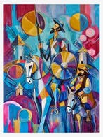 Kiri Aguilera (1982) XL 120 x 90 cm - Don Quijote y Sancho