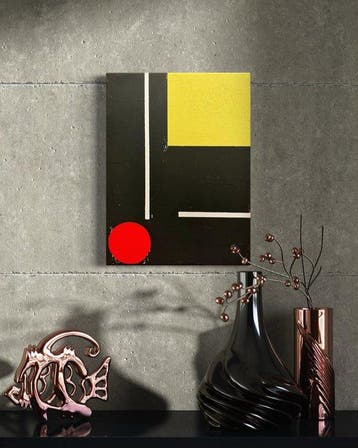 Baracsi Erik - Red Circle, Antiek en Kunst