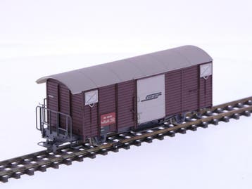 Schaal H0m Bemo 2256 gesloten goederenwagon Gb 5076 van d..., Gebruikt, Gelijkstroom, Wagon, Ophalen of Verzenden