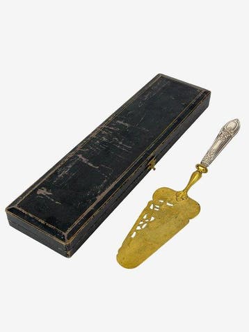 Minerva mark - Gebakschep - Zilver