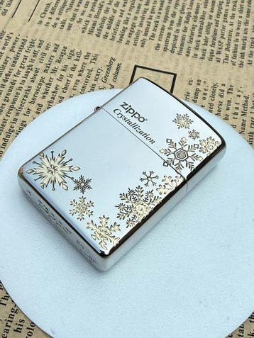 Zippo - Crystallization (ice crystal snowflakes) - Zonder, Nieuw