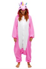 Onesie Roze Eenhoorn Pak L-XL Eenhoornpak Unicorn Kostuum Vl, Maat 52/54 (L), Carnaval, Nieuw, Ophalen of Verzenden