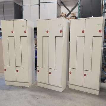 4-deurs Oostwoud ruimte besparende Z-lockerkast - 195x80x50, Ophalen of Verzenden, Nieuw