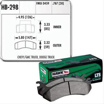 HAWK LTS brake pads front RAM 2500 94/99 Dana 60, Ophalen of Verzenden, Nieuw