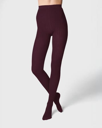 HEMA Maillot wolblend 100 denier bordeauxrood, Kleding | Dames, Leggings, Maillots en Panty's, Verzenden, Nieuw