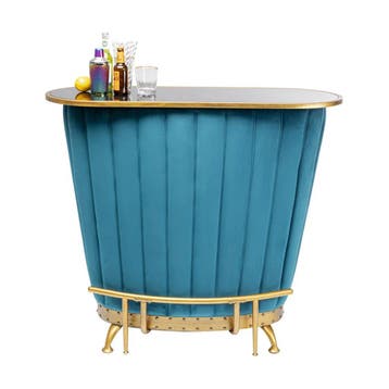 *WOONWINKEL* Kare Design After Work Huisbar Fluweel Blauw, Verzenden, Nieuw