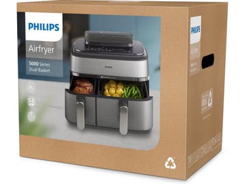 Philips 5000 series - Airfryer 9L met 2 manden -, Verzenden, Zo goed als nieuw