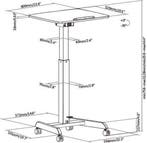 2dekans | VDD Gaming - Laptop Tafel - Wit, Ophalen of Verzenden, Zo goed als nieuw