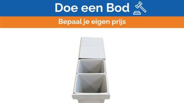 Bieden: Wesco Traditionline Big Double 52l  Built in Waste, Ophalen of Verzenden