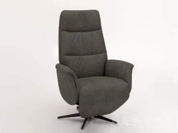 Relaxfauteuil Heino - relaxfauteuils - Grijs, Huis en Inrichting, Stoelen, Nieuw, Grijs, Leer