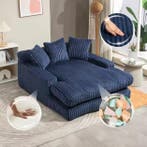 Modern Corduroy Sofa Bed – Comfortable Floor Couch with Pill, Verzenden, Nieuw