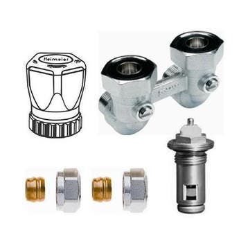 Set haaks 15mm knel - handwiel - insert - Softline 6, Verzenden, Nieuw