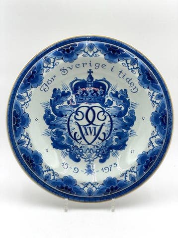 De Porceleyne Fles, Delft - Bord - Aardewerk - Nr. 2/500, Antiek en Kunst