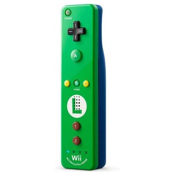 Nintendo Wii / Wii U Remote Motion Plus - Luigi Edition (Con, Verzenden, Zo goed als nieuw