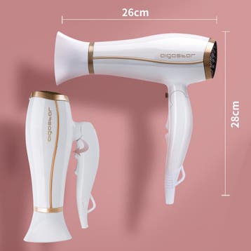 Fohn - Haardroger - Reisfohn - 2200W - Wit - Aigostar, Verzenden, Zo goed als nieuw