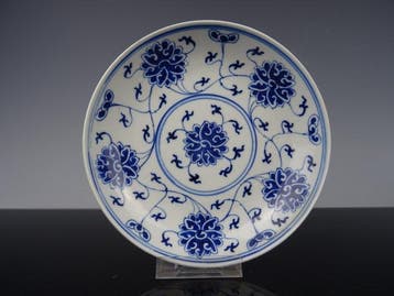 Bord - Porselein - Guangxu merk en periode