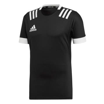 Adidas rugbyshirt sportief zwart-wi van €45,00 voor €22,50, Ophalen of Verzenden, Nieuw
