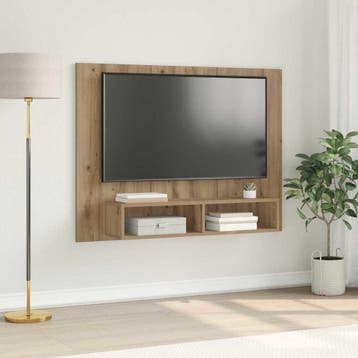 vidaXL Tv-meubelset 120 x 23,5 x 90 cm Artisan Eiken Bewerkt, Verzenden, Nieuw, Overige houtsoorten, Minder dan 100 cm