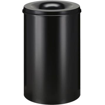 Afvalbak | Metaal | Zwart | 110L | Open | Vlamdovend |, Verzenden, Nieuw in verpakking
