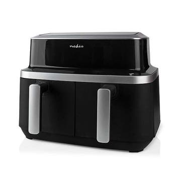 Airfryer | Nedis | 2 x 4.2 liter (2600W, Dubbel, Digitaal), Verzenden, Nieuw