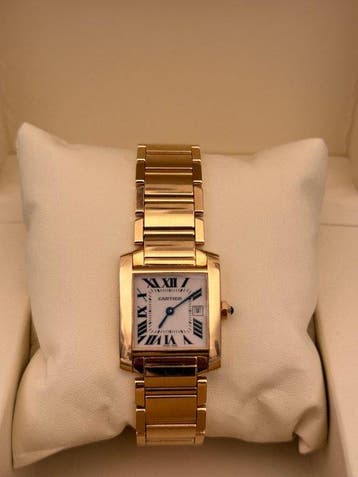 Cartier - Tank Française - 2466 - Dames - 2000-2010, Nieuw