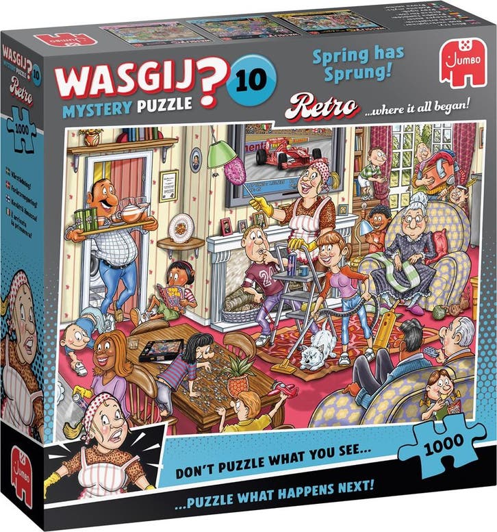 Wasgij Retro Mystery 10 - De Voorjaars-schoonmaak! Puzzel, Hobby en Vrije tijd, Denksport en Puzzels, Nieuw, Verzenden