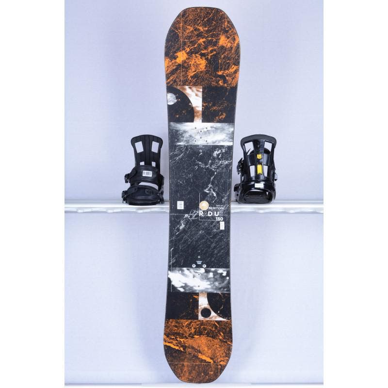 150 snowboard BURTON RADIUS, black/orange, woodcore, FLATtop