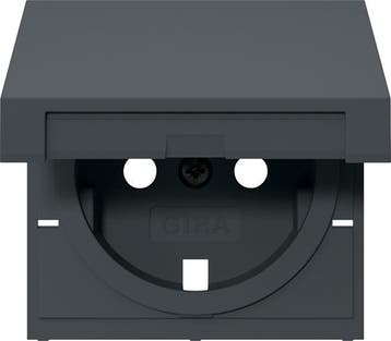 Gira Schuko Afdekplaat Antraciet 55 - 492228, Verzenden, Nieuw, Overige typen