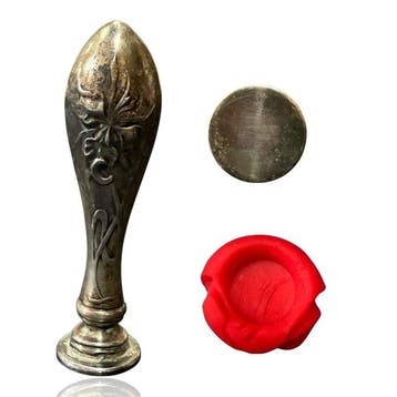 Fine Antique French Solid Silver Wax Seal Desk Stamp – Blank