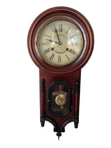 Klok - - Eik - 1920-1930 - Seikosha - Wall Clock, Antiek en Kunst, Antiek | Klokken