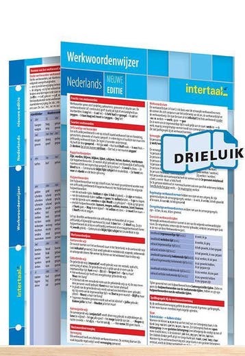 Werkwoordenwijzer Nederlands - nieuwe editie uitklapkaart, Verzenden, Zo goed als nieuw, Intertaal