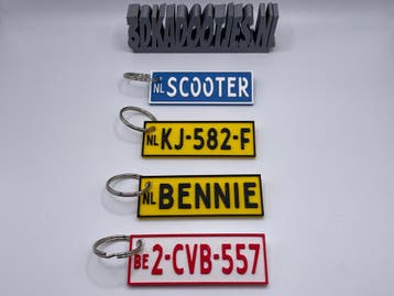 Kenteken sleutelhanger - Gepersonaliseerd - Uniek, Nieuw