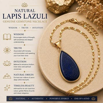 Natuurlijke Lapis Lazuli - Wijsheid, Waarheid & Intuïtie -