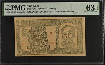 Vietnam. - 10 Dong - ND (1948) - Pick 20a (Zonder