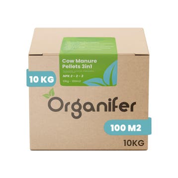 Koemestkorrels 3in1 (10 kg – voor 100 m2), Verzenden, Mest