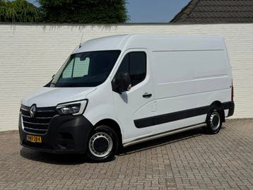 Renault Master T35 2.3 dCi 150 L2H3 3 Zits Trekhaak 3500kg C, Stof, Gebruikt, Renault, Wit
