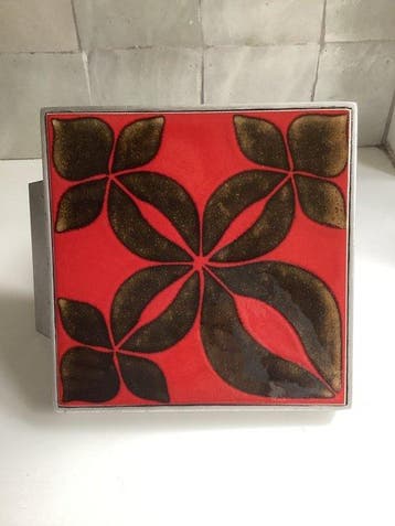 Vintage Deurklink - 1960-1970 - Vintage keramiek - deurknop