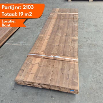 Thermo vuren channelsiding 3000x143-130x18mm, Ophalen of Verzenden, Nieuw