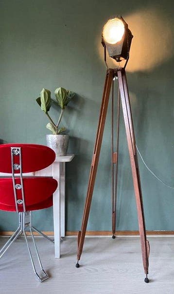 Scher - Lamp (2) - Bühnenscheinwerfer - Metaal, Glas, Hout -