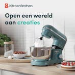 2dekans | KitchenBrothers Keukenrobot - Keukenrobot - 6,2L -, Ophalen of Verzenden, Zo goed als nieuw