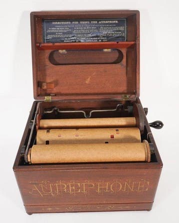 Aurephone 17 toets orgeltje organette - Muziekdoos -, Muziek en Instrumenten, Nieuw
